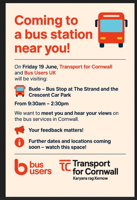 Have Your Say on Bus Services in Bude